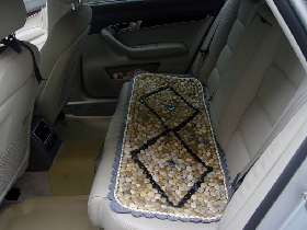 Car Seat Mat in Pebble Stone