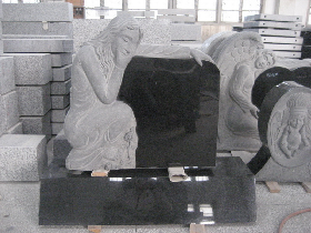 Angel Granite Memorial Stone 004