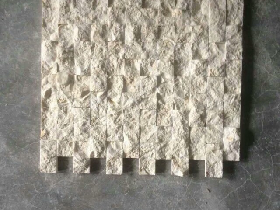 Cream Limestone Split Mosaic