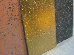 Lava Stone with Gold Color Paint