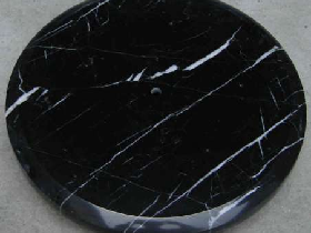 Nero Marquina Marble Base for Sculpture