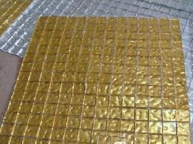 China Gold Leaf Mosaic Tiles