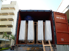 Nano Glass Slabs Container Loading
