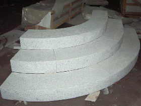 Grey Granite Stair Step Blocks