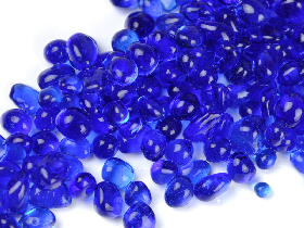 Dark Blue Glass Pebbles