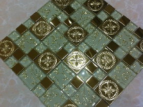 Metallic Mosaic Tiles 008