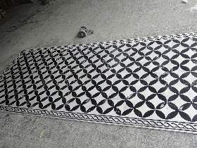 Black and White combination Art Deco floor