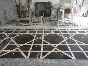 Geometric designs Floor Waterjet Marble