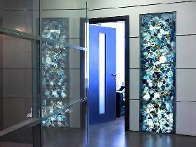 Illuminating Blue Agate Stone Panel