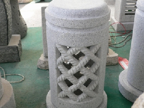 Solar Granite Lantern for Garden