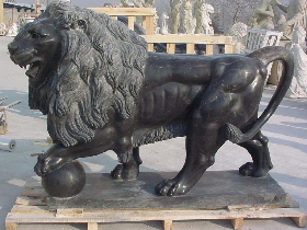 Lion Marble Statue 002