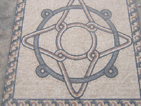 traditional floor medallions and inlays marble mosaic pattern