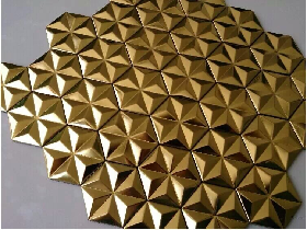 Metal Glass Mosaic Tiling 037