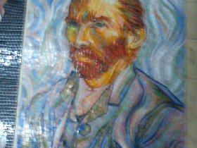 Vincent Van Gogh's Self Portrait oil painting Mosaic