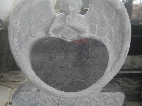 Angel Granite Tombstone 008