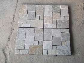 Interlocking Granite and Slate Patio Tiles