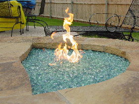 Fire Glass Outdoor Heating