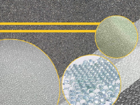 hot melt reflective marking coating premix glass beads