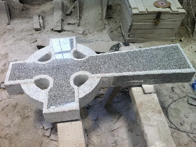 Celtic Cross Granite Headstone 003