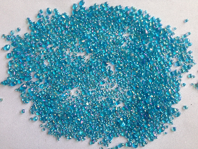 aqua blue glass granule