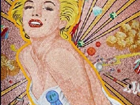 Mosaico De Vidrio Marilyn Monroe