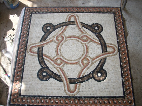 Marble Mosaic Pattern Art Tile Accent
