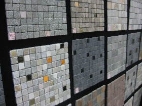 Slate Mixed with Metal Mosaic 001