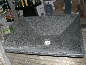 Black Basalt Polished Sink