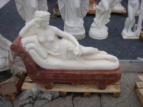 Lying Figure Marble Sculpture