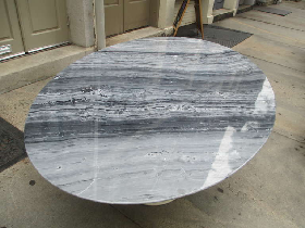 Blue Sandle White Marble Table