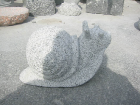 Stone Snail Carving
