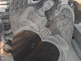 Angel Granite Headstone 007