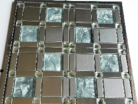 Metal Glass Mosaic Tiling 032