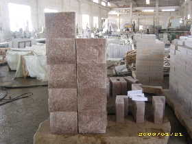 Exterior Granite Wall Block Assemble