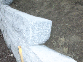Retaining Wall Granite Block