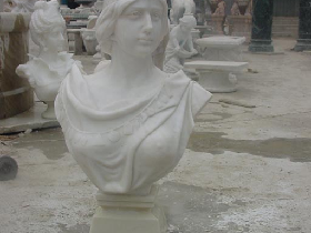Marble busts and sculpted portraits