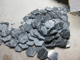 Marble Mosaic Hexagon Chips