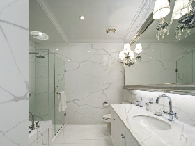 Calcatta White Artificial Stone Bathroom