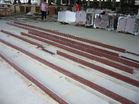 Red Granite Flooring Trim