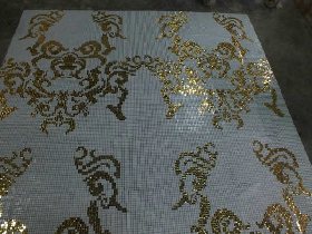 Luxury Golden Foil Mosaic Tiles