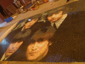 The Beatles Rock Band Art Mosaic