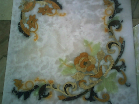 Customize well polished marble waterjet medallion