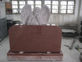 Angel Granite Tombstone 004