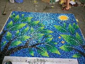 Artistic Glass Mosaic Tile Murals