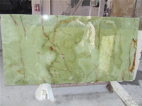 Green Onyx Glass Composite Slabs