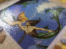 Glass Mosaic Mural Packing 001