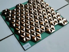 Metal Glass Mosaic Tiling 036