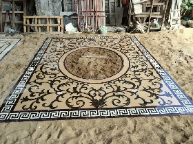 Water Jet Marble Medallion