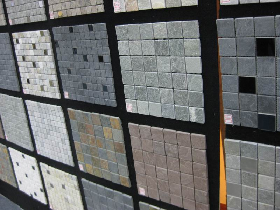 Slate Mixed with Metal Mosaic 006