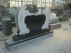 Angel Granite Headstone 006